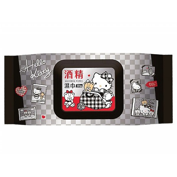 Hello Kitty~酒精濕巾(加蓋30抽)  三麗鷗授權