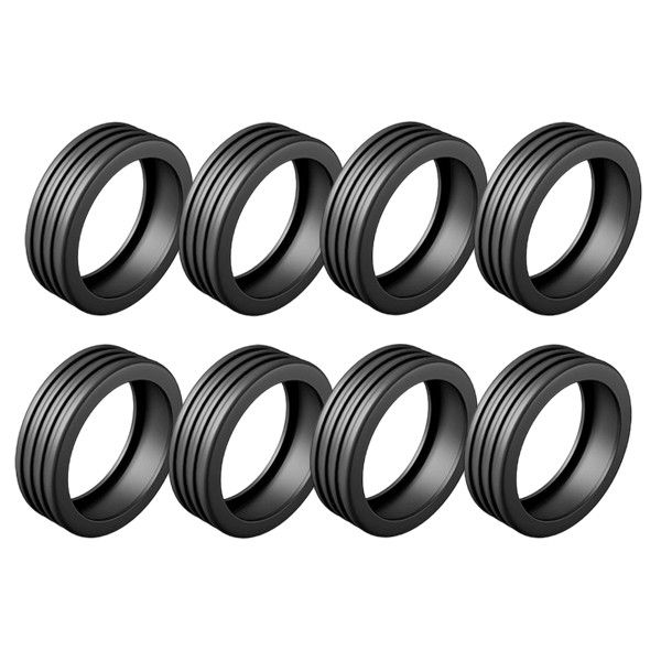 優惠款 行李箱/辦公椅輪子靜音保護套(黑色)6入裝 NG品