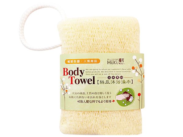 HUKUKU 福可~沐浴絲瓜澡巾(1入)