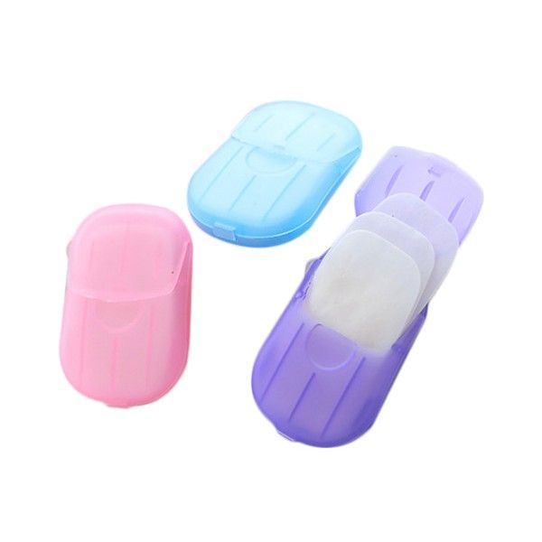 旅行便攜式肥皂香皂紙(20張)  顏色隨機出貨