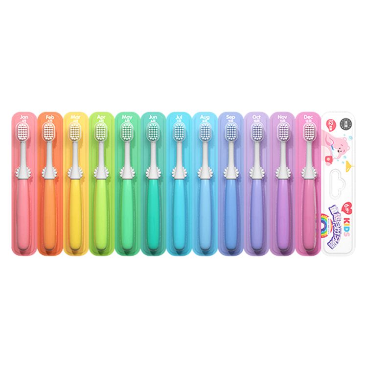優惠款 兒童童趣月份軟毛牙刷6-12歲(單支入) 顏色隨機 NG品