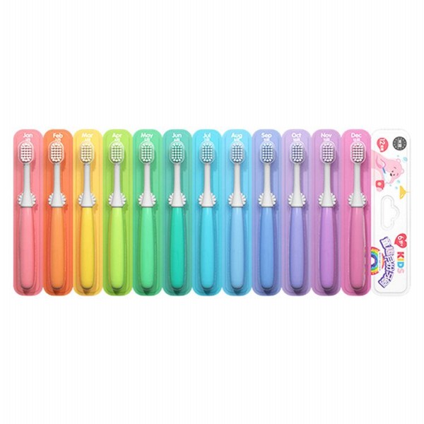 優惠款 兒童童趣月份軟毛牙刷6-12歲(單支入) 顏色隨機 NG品