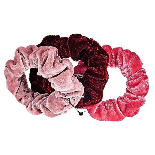 Dadaisun~韓版絨布髮圈束(#417彩色)3入  不挑色