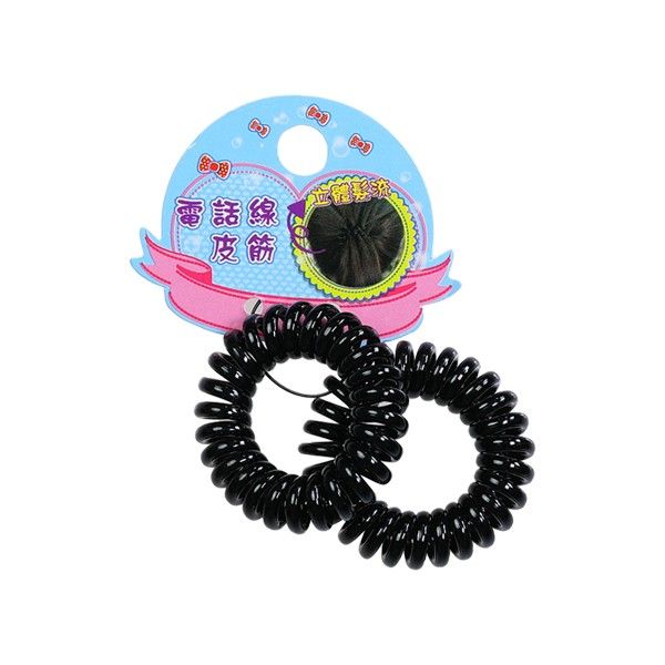 Dadaisun~電話線髮束(#665黑色小)2入