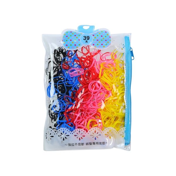 Dadaisun~不易斷皮筋超值包(#499普色小)1包入