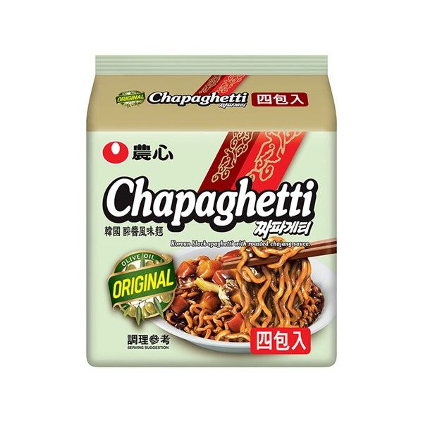 韓國 農心~醡醬風味麵 4入(整袋裝) 浣熊麵 炸醬麵