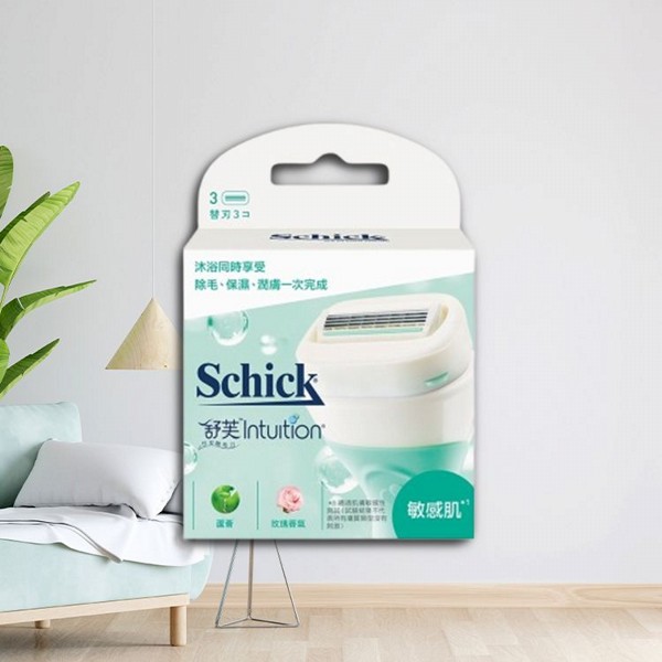 Schick 舒適~舒芙仕女刀片(3入組) 敏感蘆薈 Schick 舒適~舒芙仕女刀片(3入組) 敏感蘆薈