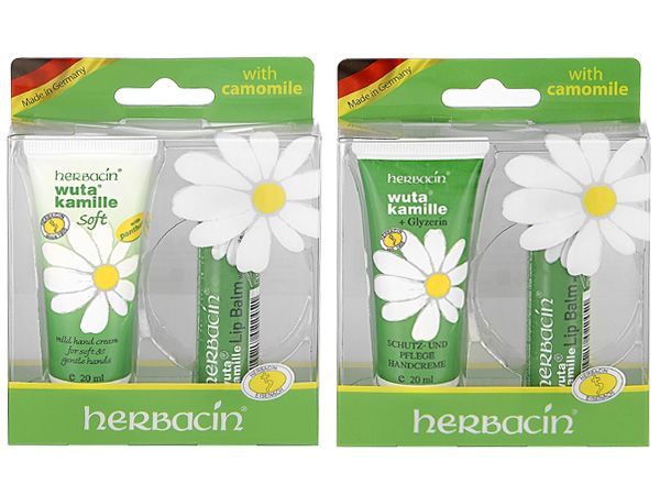 herbacin 德國小甘菊~美唇護手組(修護唇膏4.8g+護手霜20ml) 款式可選