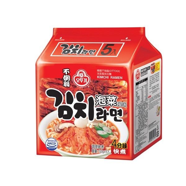 韓國不倒翁~泡菜拉麵(5入裝)