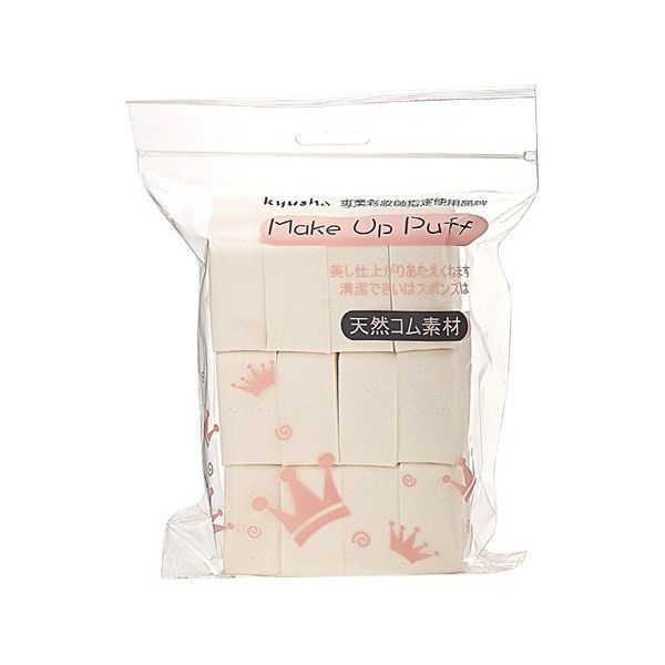 Kyusha~ 天然化妝粉撲(菱型)12入 (BR-1104612)