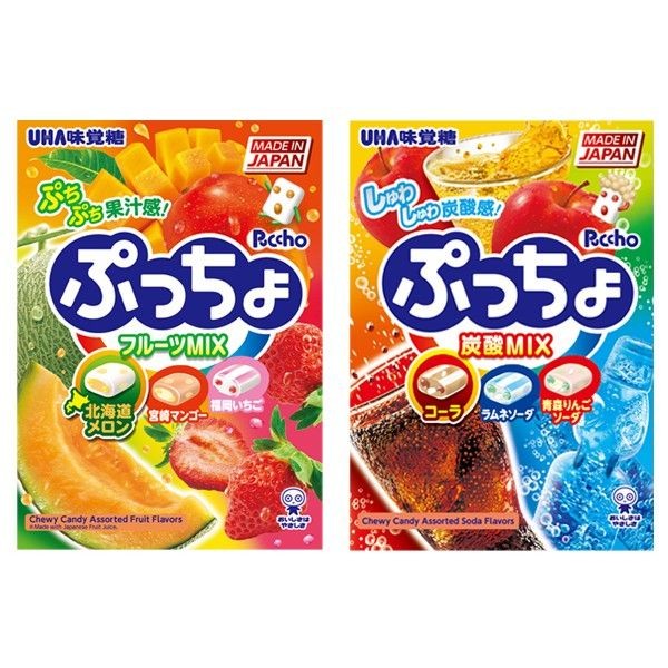 UHA 味覺糖~普超軟糖(90g) 水果味／綜合汽水味 款式可選