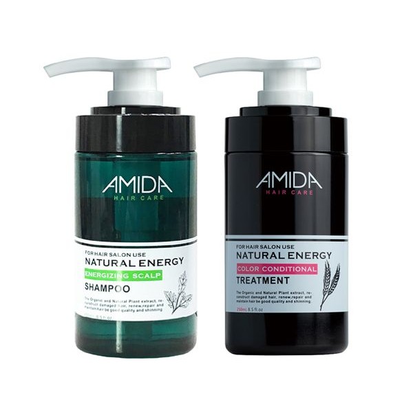 Amida 蜜拉~小洗護組合(平衡去脂洗髮精250ml+角質蛋白護髮素250ml)