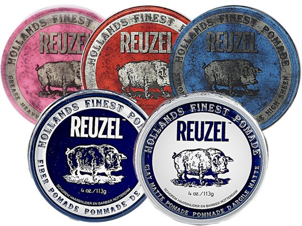 REUZEL~髮油／髮蠟(113g) 粉紅豬油／紅豬油／藍豬油／黑豬(深藍豬)／白豬／綠豬／灰豬 多款可選