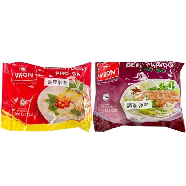 VIFON~越南河粉 雞肉味／牛肉味 (60g)  泡麵/進口/ 團購