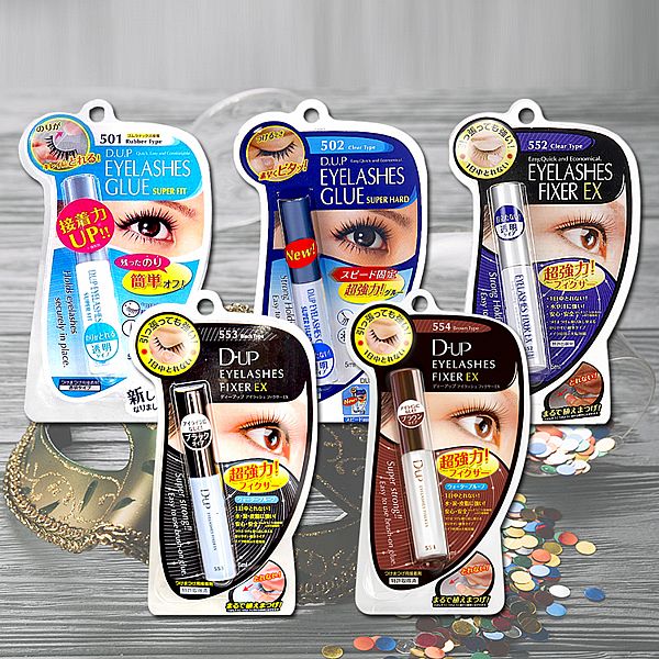 D-UP~EX長效假睫毛膠水／黏著劑(5ml) 501／502／552透明／553黑色／554咖啡色 款式可選