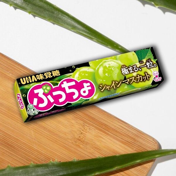 UHA 味覺糖~普超條糖(白葡萄味)50g