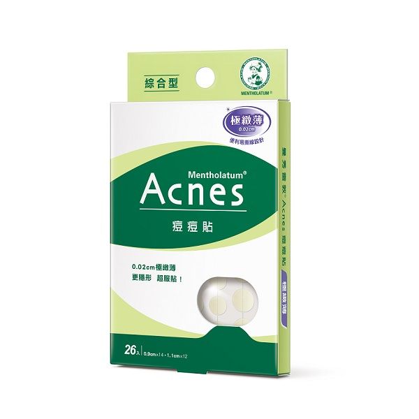 曼秀雷敦~ACNES 痘痘貼-極致薄綜合型(0.9cmx14入+1.1cmx12入)
