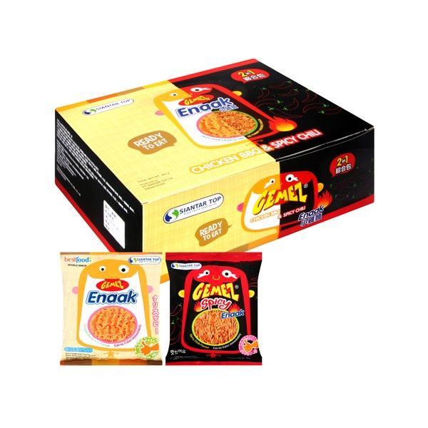 韓國 ENAAK~香脆點心麵-綜合(原味／辣味)450g 小雞麵
