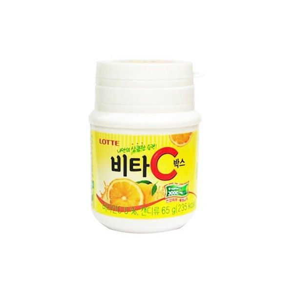 LOTTE 樂天~VC檸檬糖(瓶裝)65g