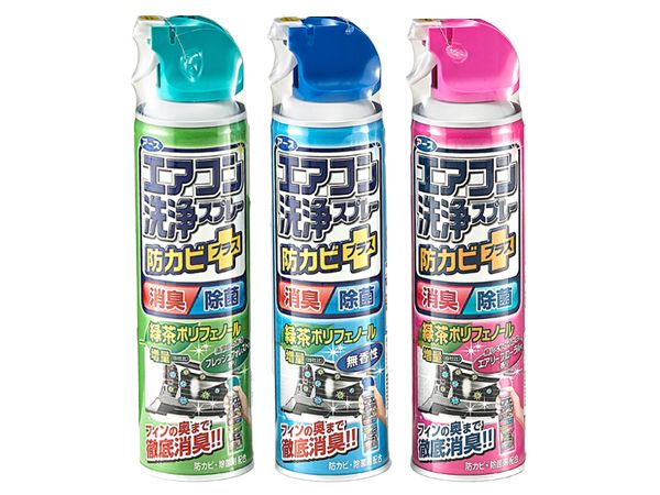 日本 興家安速~冷氣清潔劑(420ml) 森林／無香／花香 3款可選  免水洗