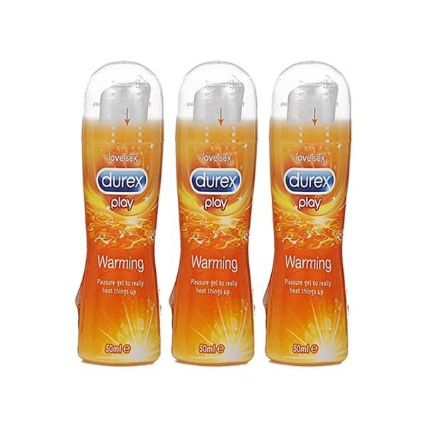 Durex 杜蕾斯~熱感潤滑劑(50ml) x3入 690元 組合款  保險套