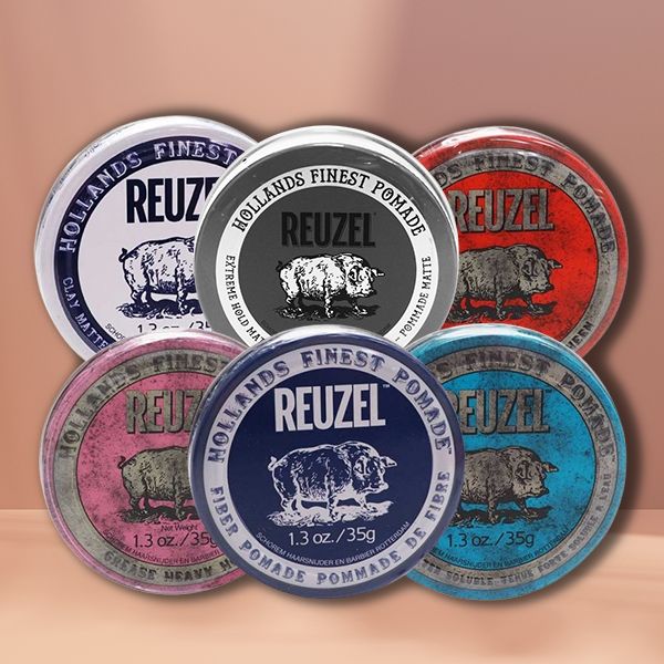 REUZEL~髮油／髮泥／髮臘(35g) 紅豬／綠豬／ 粉紅豬／藍豬／深藍豬／白豬／灰豬 多款可選