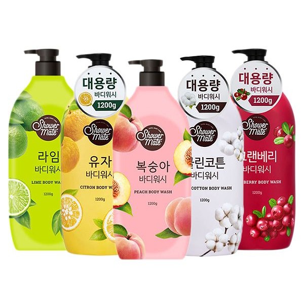 韓國 Shower Mate~微風如沐果香沐浴乳(1200g) 款式可選