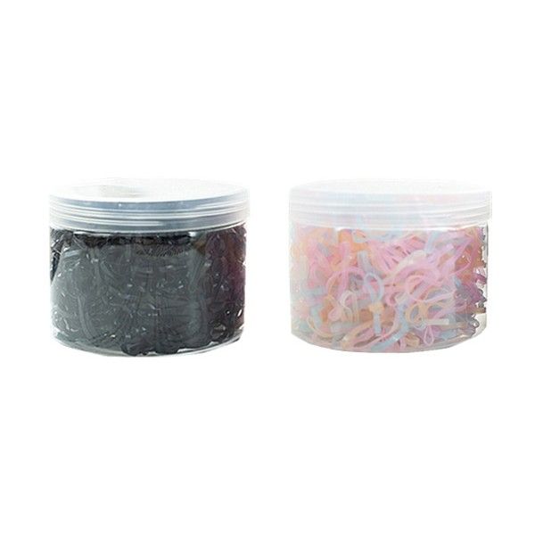 罐裝基本款彈力皮筋(1000條入／罐) 款式可選