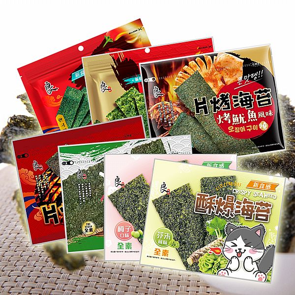 良澔~片烤海苔／酥爆海苔(1包入) 32g 款式可選