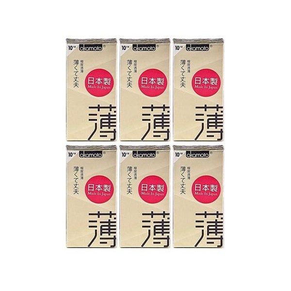 日本 okamoto 岡本~CITY衛生套(10入)透薄型 x6盒保險套 組合款  保險套