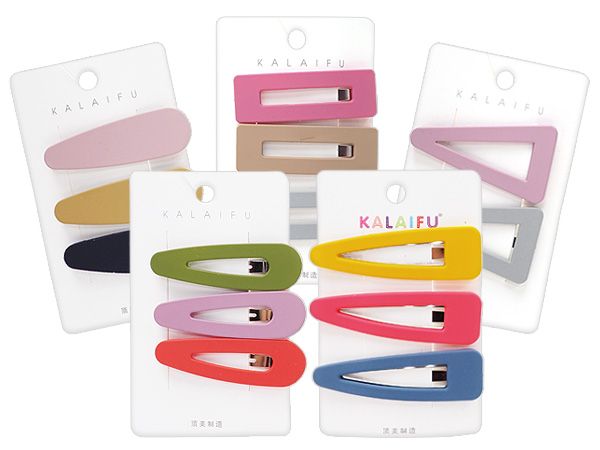Dadaisun~KALAIFU 閨蜜風磨砂BB夾(3入) 款式可選 髮飾 顏色隨機出貨