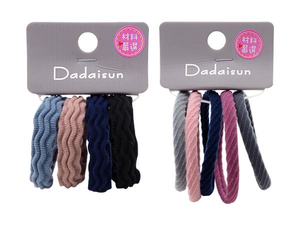 Dadaisun~超彈無痕!毛巾圈束(5入／4入) 款式可選  髮束/髮圈