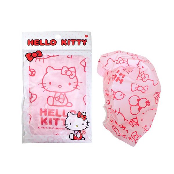 SANRIO 三麗鷗~Hello Kitty浴帽(紅/粉)1入 顏色隨機出貨