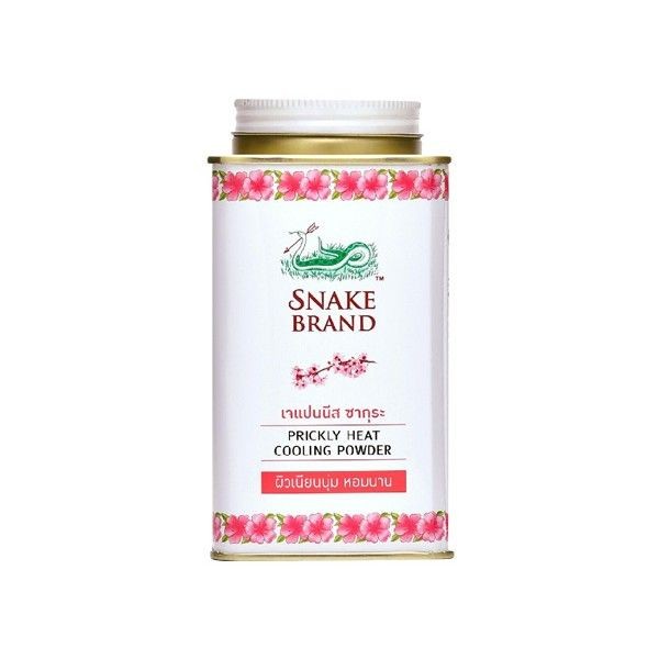 優惠款 泰國蛇牌爽身粉(140g)粉紅花香 NG品