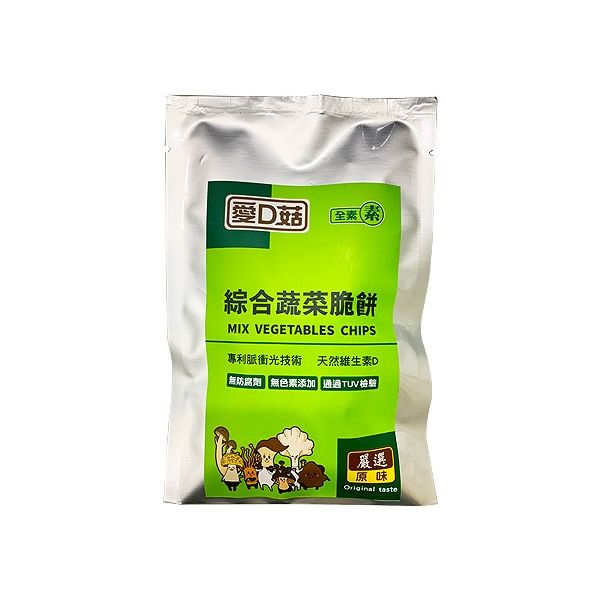 愛D菇~綜合蔬菜脆餅(原味)15g