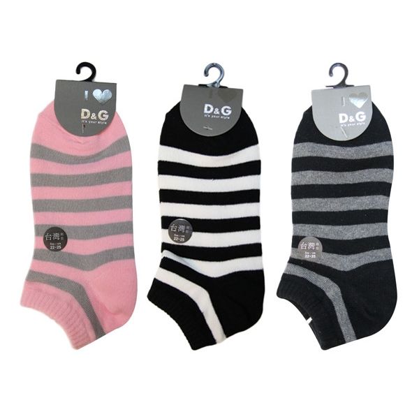 D&G~橫條斑馬襪D229(1雙入) 款式可選