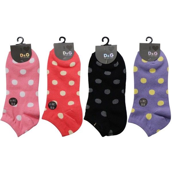 D&G~圓點隱形襪D263(1雙入) 款式可選