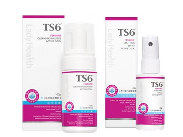 TS6護一生沁涼潔淨慕斯100g+沁涼舒緩噴霧40g 組合款