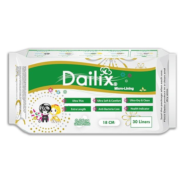 Dailix~每日健康檢查乾爽透氣抑菌護墊