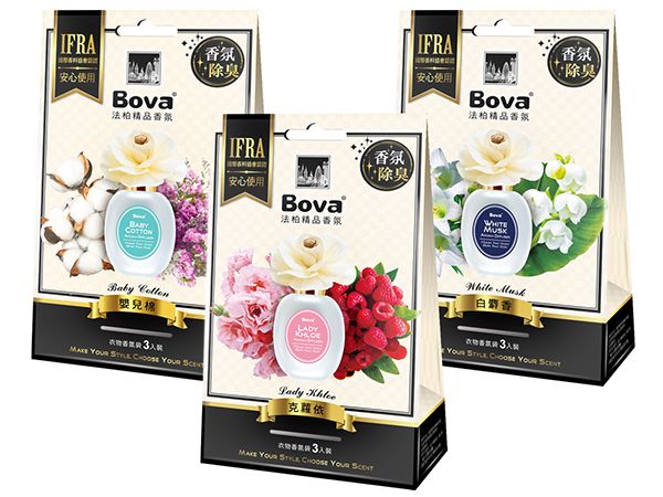 法柏 Bova~花漾衣物香氛包(3入袋) 款式可選