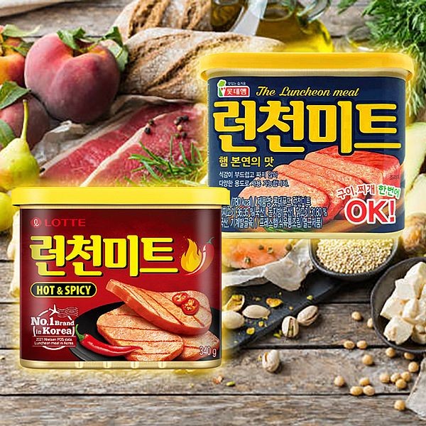 韓國 LOTTE 樂天~午餐肉(340g) 款式可選