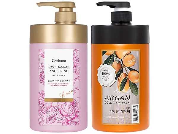 韓國 Confume~摩洛哥黃金果油修護髮膜／粉紅玫瑰修護髮膜(1000ml) 款式可選