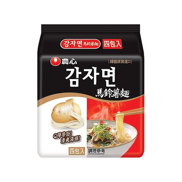 韓國 農心~馬鈴薯麵4入(整袋裝)