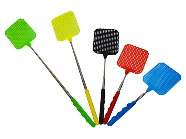 馬卡龍色伸縮蒼蠅拍(1入) 顏色隨機出貨