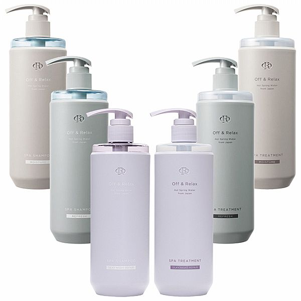 日本 Off&Relax.~清爽／保濕／控油／夜間修護(洗髮精／護髮乳)460ml 款式可選 OR／溫泉水