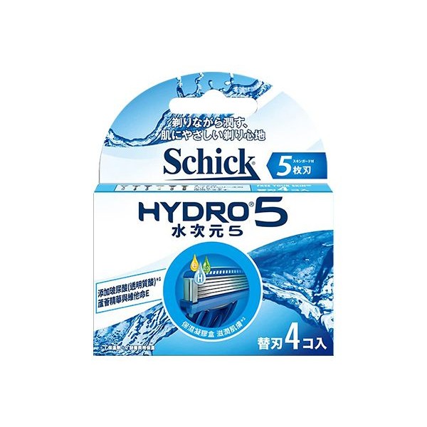 Schick 舒適~HYDRO 5水次元5刮鬍刀片(4入)