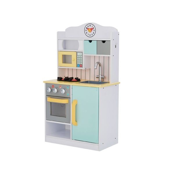 Teamson~小廚師佛羅倫斯木製廚房玩具-薄荷綠 (中型玩具廚房) TD-11708AR+TK-M00001(1入)