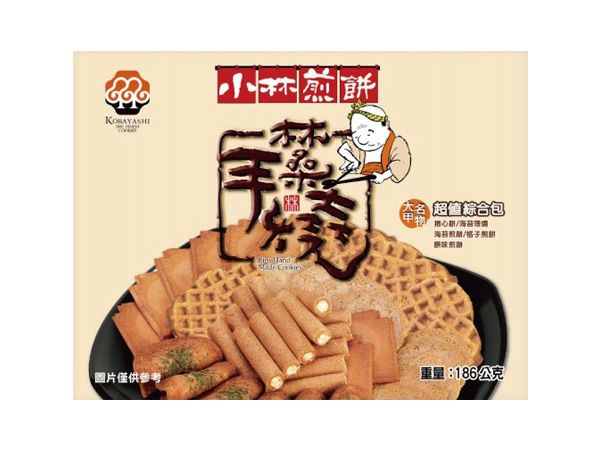 小林煎餅~超值綜合包(186g) 奶蛋素