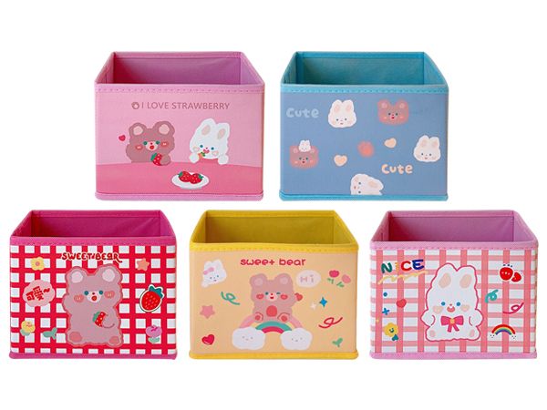 卡通軟萌小動物桌面收納盒(1入) 款式可選