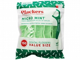 美國 Plackers 派樂絲~微薄荷清涼牙線棒(150支)